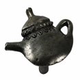 thumbnail image 3 of Vintage Antique Silver plated Brass Teapot Style Kitchen Cabinet Door Knobs Drawer Pull Handle | Renovator's Supply, 3 of 6