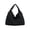 Black, variant on Soft Solid Color Slouchy Tote Bag with Large Capacity, Lightweight Durable Shoulder Handbag Perfect for Travel, Gym, Daily Commute, Shopping, Weekend Trips, Vacation and Casual Everyday Use