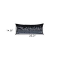 thumbnail image 4 of 35" Black Philadelphia Nighttime Skyline Lumbar Decorative Pillow, 4 of 4