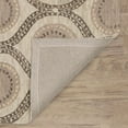 thumbnail image 4 of Medallion Grey Hand Tufted Wool Rug, 5' x 8', 4 of 6