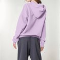 thumbnail image 3 of Women's Fashion Lightweight Long Sleeve Pullover with Pockets Preppy Graphic Hoodie with Bow Print for Fashion Looks,Light Purple,XL, 3 of 7