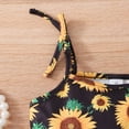 thumbnail image 3 of Toddler Girls Sunflower Short Sets Kids Camisole Tank Top and Yellow Short Pants Girls Summer Casual 2 PCS Outfits Clothes 6t, 3 of 7