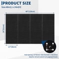 thumbnail image 1 of Kojooin Metal Pegboard Wall Organiser Panels, Heavy Duty Steel Tool Storage Board, Wall Mounted Display Rack Kit for Garage Workshop or Kitchen, 1 of 7