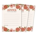 thumbnail image 1 of Inkdotpot Set Of 50 Advice for The Newlyweds, Floral Advice Cards For Bride & Groom, Perfect Addition to Your Wedding Reception Decorations 5x7 inches, 1 of 8