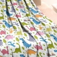 thumbnail image 3 of Colorful Cartoon Dinosaurs Landscape Pattern Blanket,Comfortable Soft Lamb Wool Throw Blanket,All Season,Warm Lightweight Blankets for Sofa Bed Couch Living Room Chair,30"x40", 3 of 4