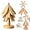 White-3PCS  C3, variant on Minibee Christmas Tree Style Tree Trivet Set – Natural Tree Trivet Set for Hot Dish, Pot, Bowl, or Teapot, Eco-Friendly Kitchen Accessory