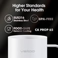 thumbnail image 4 of Vsitoo S3 Pro 16oz Smart Heated Coffee Mug, Auto-Sensing AI, 120-150°F, Hands-Free, White, 4 of 9