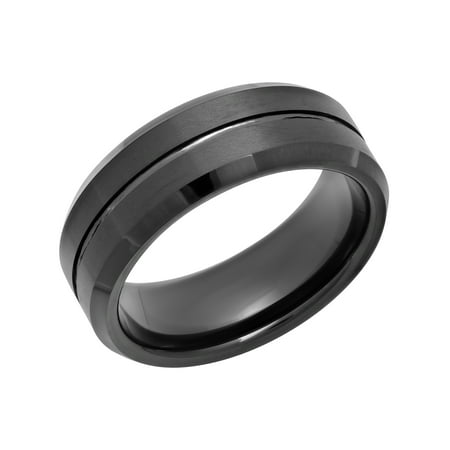 Men's 8mm Ring in Black Tungsten
