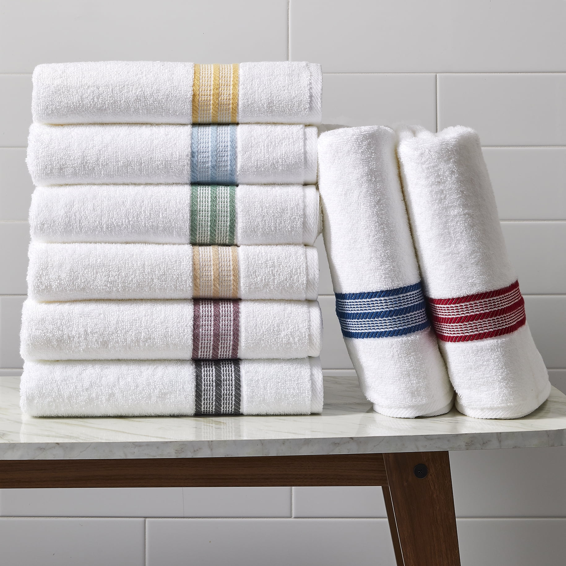 Washi Striped Bath Towel Set