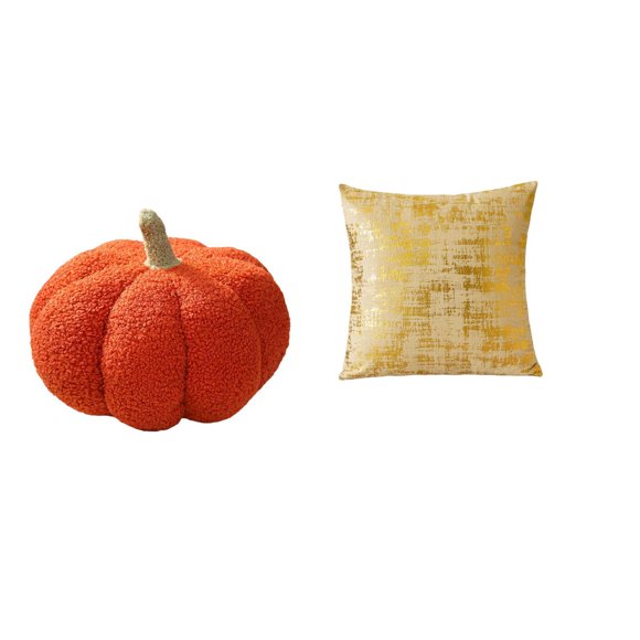 Almohadas de calabaza de Halloween,Almohadas de calabaza de Halloween Decoración del hogar Suave,Cojines de calabaza para Halloween,peluches,sofá,Funda de almohada,Fundas de cojín para sofá