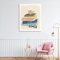 thumbnail image 2 of Stupell Industries Minimal Book Stack with Glasses Canvas Wall Art, design by Sandra Picco, 40 x 30, 2 of 7
