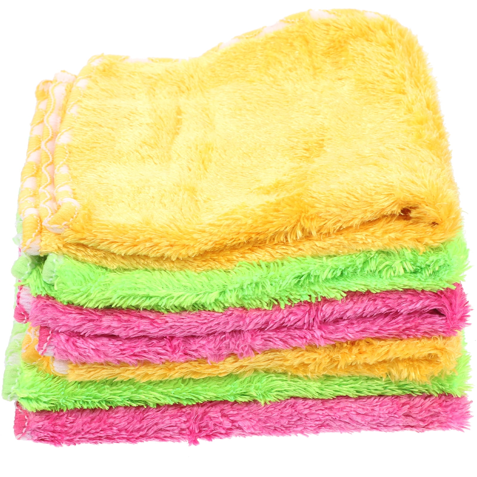 6Pcs Cleaning Towels Thick Dish Towels Kitchen Dishcloth Kitchen Duster