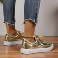 thumbnail image 6 of Womens Shoes,Platform Sneakers Breathable Lightweight Walking Fashion Comfort Platform Sneakers for Durable Construction,Shoes for Women,Gold,7.5, 6 of 7