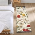 thumbnail image 3 of Yayeee Runner Rug for Bedroom 2'x6' Machine Washable Hallway Non Slip Mat, Beige Floral, 3 of 8