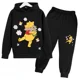 thumbnail image 2 of Conjunto de pantalones y camisetas de manga larga para niños y niñas, ropa de calle con estampado de dibujos animados, moda deportiva, otoño y primavera 2024, 2 of 5