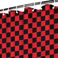 thumbnail image 3 of Red and Black Checkerboard Pattern Shower Curtain 72"x72" ,Bathroom Decorative Shower Curtains Set with 12 Hooks,Modern Waterproof Washable Shower Curtain, 3 of 6