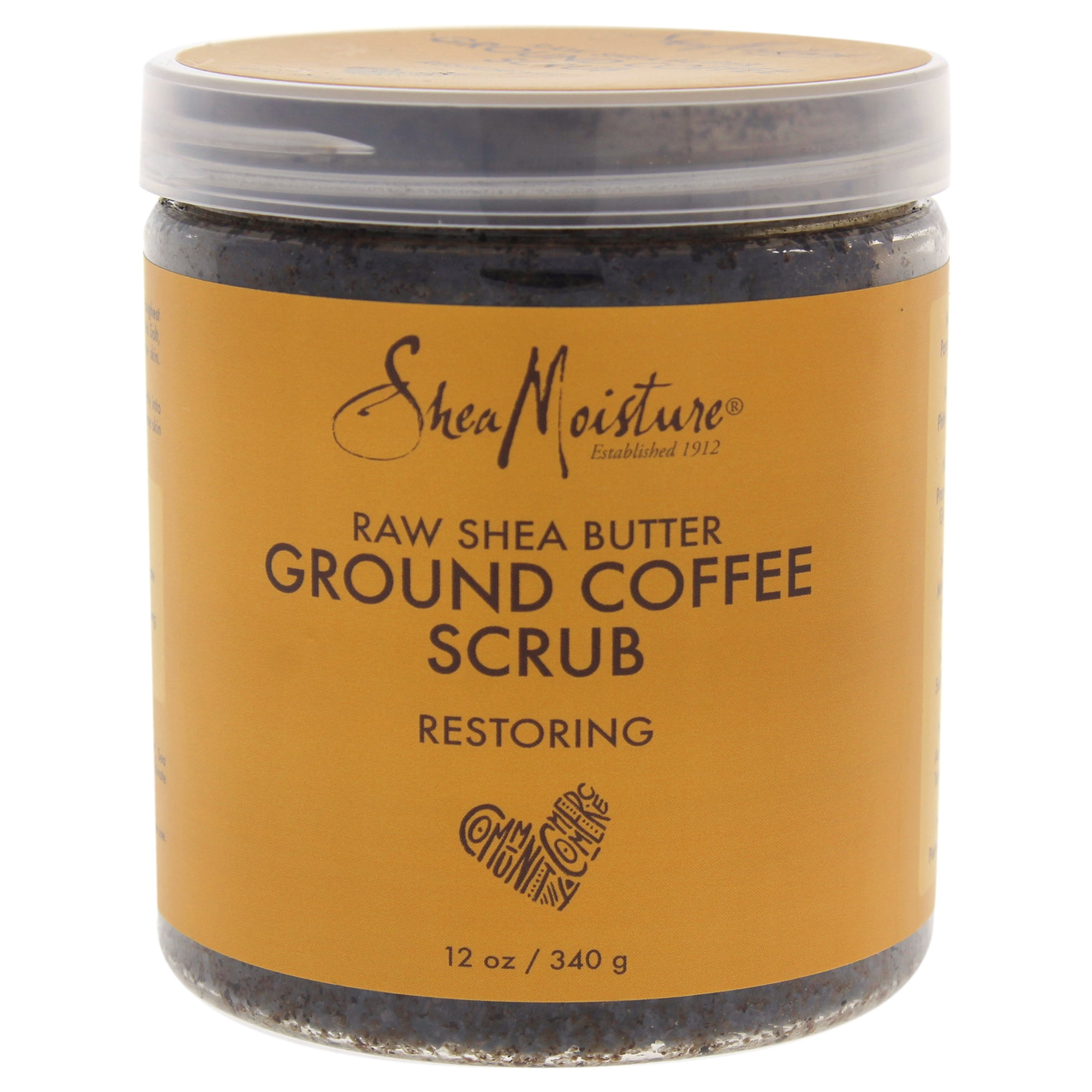 Raw Shea Butter Ground Coffee Scrub by Shea Moisture for Unisex 12 oz