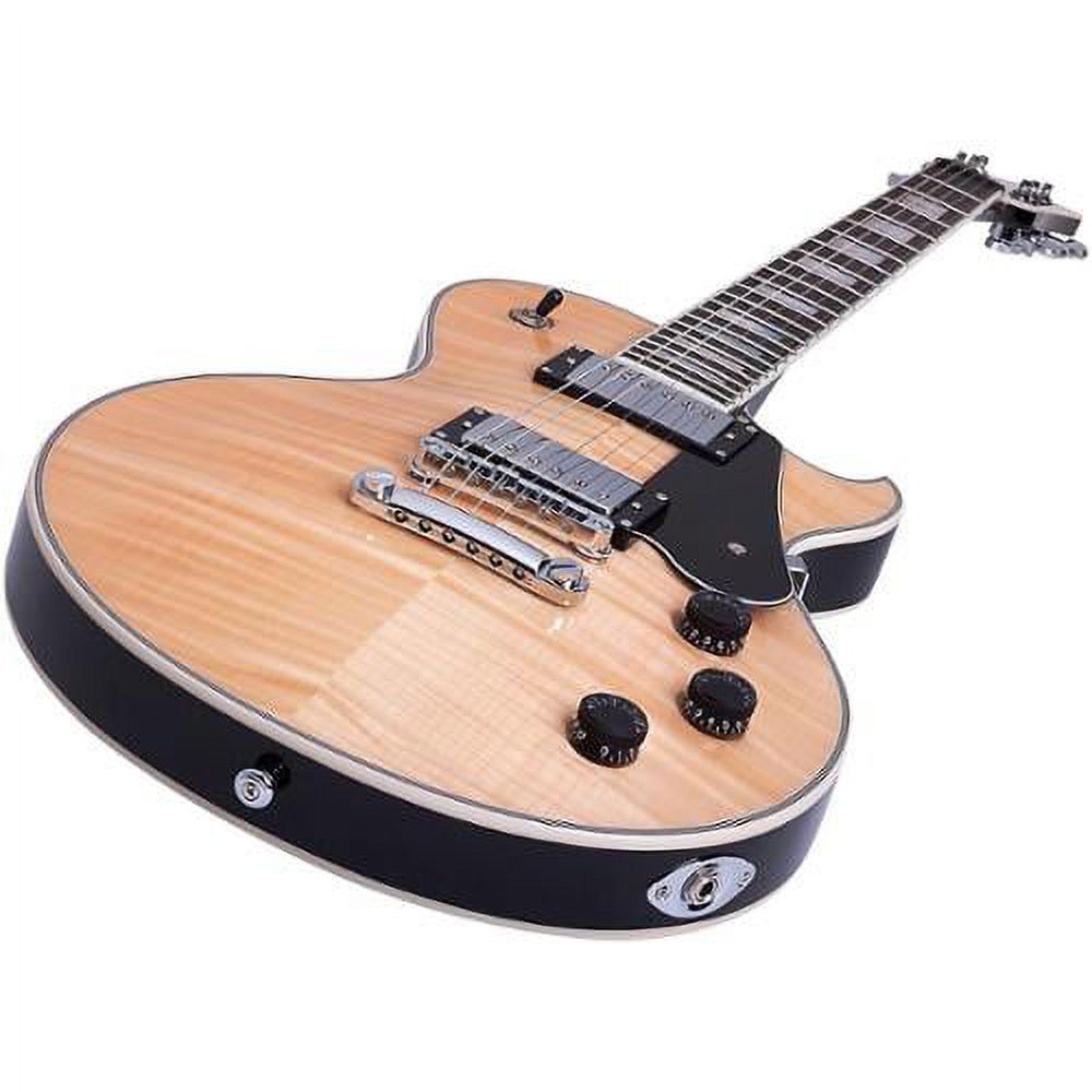 Schecter Solo-II Custom Singlecut Electric Guitat - Gloss Natural w/Black Back