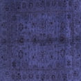 thumbnail image 1 of Ahgly Company Indoor Square Abstract Blue Modern Area Rugs, 8' Square, 1 of 4