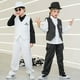 thumbnail image 1 of Traje de chaleco para niños, traje de baile callejero, disfraz de hip hop para niños, disfraz de baile de jazz para niñas, 1 of 6