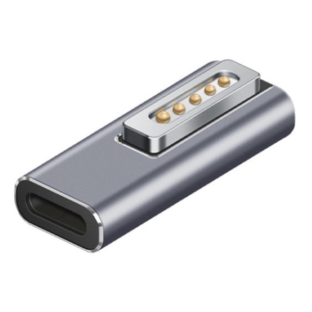 USB Tipo C Fem A DC A 100w Aluminio Oy Codo Notebook A 5.5x2.5mm PD Carga De EnergíA A Para Computadora Portátil (5,5 * 2,1mm