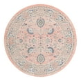 thumbnail image 3 of Unique Loom Whitney Collection Area Rug - Bordeaux (5' Round Powder Pink/Blue), 3 of 7
