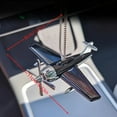 thumbnail image 2 of Creative And Cute Sun-powered Airplane Car Rearview Mirror Pendant, Suitable For Both Men And Women, With A Rotating Design., 2 of 6