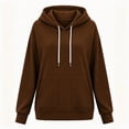 thumbnail image 5 of Enjoytime Womens Hoodie Fall Winter Long Sleeve Pullover Hoodies Casual Soft Solid Color Oversized Sweatshirt with Pocket, 5 of 6