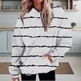 thumbnail image 2 of Bovemsi Sweatshirt for Women Oversized Hoodies Striped Plus Size Sweatshirts Long Sleeve Pullover Fall Clothes With Pocket Comfort Hoodie, 2 of 9