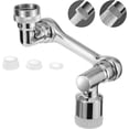 thumbnail image 1 of Aireador de grifo de cocina giratorio de 1080°, aireador de grifo de extensión giratoria con boquilla de 2 modos para rosca de 20/22/24 mm para lavabo, 1 of 5