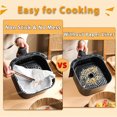 thumbnail image 2 of 50/100Pcs Air Fryer Disposable Paper Non-Stick Airfryer Baking Papers Round Air-Fryer Paper Liners Paper Kitchen Accessories, 2 of 5