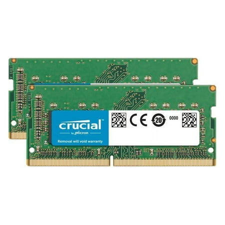 UPC: 0649528820976 | Crucial 32GB Kit (16GBx2) DDR4 2666 MT/s (PC4-21300) CL19 DR x8 SODIMM 260-Pin for Mac – CT2K16G4S266M