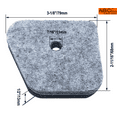 thumbnail image 3 of FC90 FS90R FS110R Air Filter for Stihl FS94 FS87 FS90 FS100 FS100R FS130R FC100 FC110 HL100 HL90 HT100 HT131 KM100 KM110 Trimmer Parts Replace 4180-120-1800 Air Filter, 6-Pack, 3 of 6