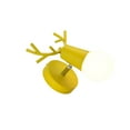 thumbnail image 1 of Billuyoard Lámpara LED con soporte de madera, luces de pared de cabecera modernas Vintage, dormitorio, pasillo, pasillo para el hogar, interior, Iluminación y accesorios Amarillo Billuyoard HA066955-03, 1 of 6
