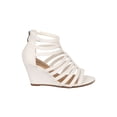 thumbnail image 2 of New Women DbDk Sofilita-5 Leatherette Open Toe Strappy Wedge Sandal, 2 of 6