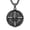 2-2 Black, variant on Lion Necklaces for Men 925 Sterling Silver Black Obsidian Shield Lion of Judah Cross Necklace Dark Bible Faith Christian Jewelry Gift for Men Husband Brother 22"+2"