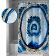 thumbnail image 3 of Abstract Marble Art Shower Curtain Set ，Waterproof Fabric Shower Curtains Manau Blue White Decoration Shower Curtains for Bathroom,Bathroom Decor 60"x72", 3 of 6