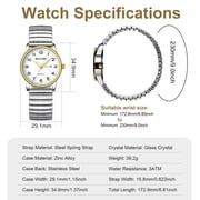 SKMEI Watches for Women Easy Reader Ladies Analog Quartz Watch Luminous Date Waterproof Watch Gift for Womens Wristwatch