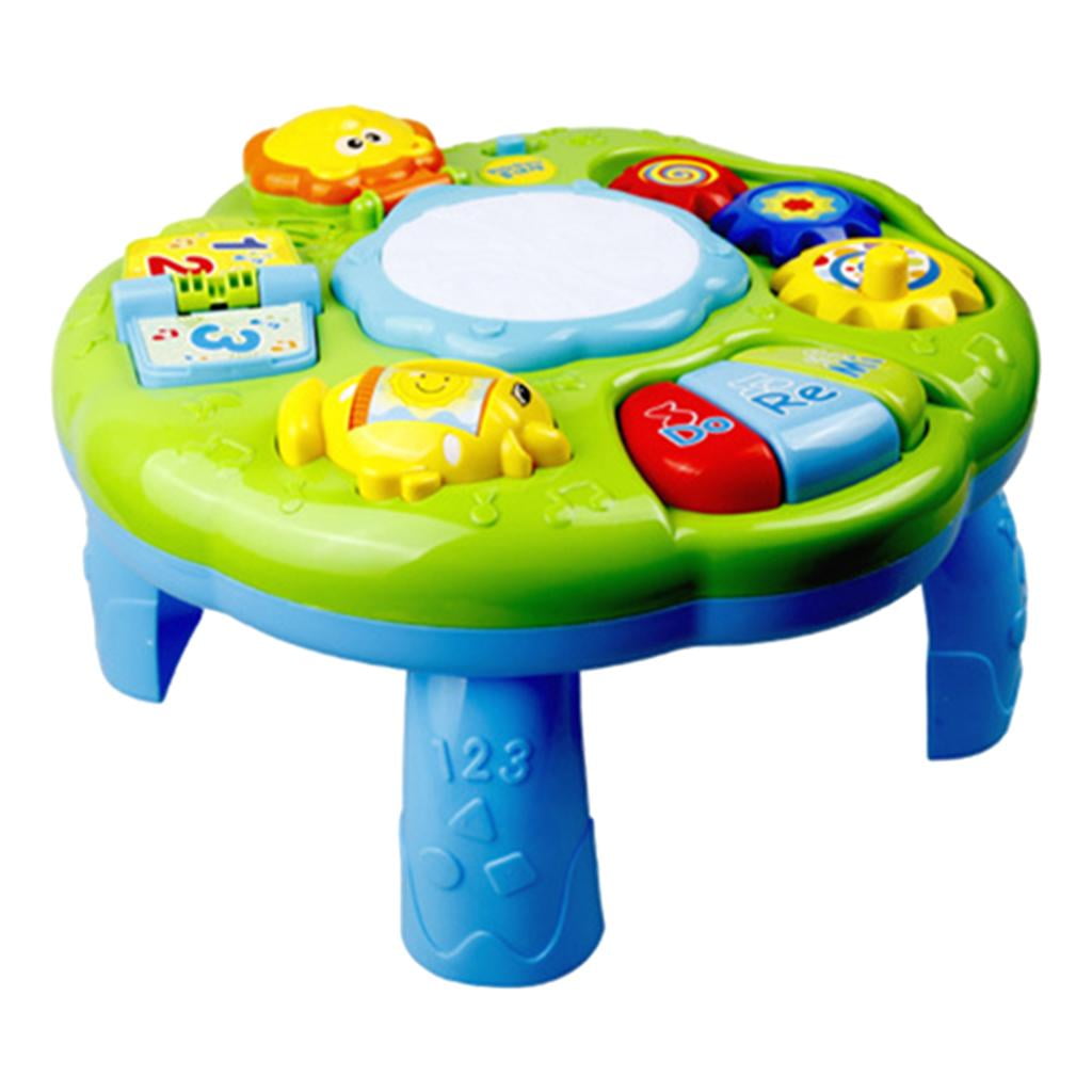 Activity Table with Lighting Sound Animals Piano Educational For Kids Gift Walmart