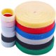thumbnail image 1 of Correas de cable reutilizables con 6 rollos de cinta de sujeción de nailon con velcro, organizador de cables para gestión de cables, rollo de 118" para bricolaje, 1 of 7