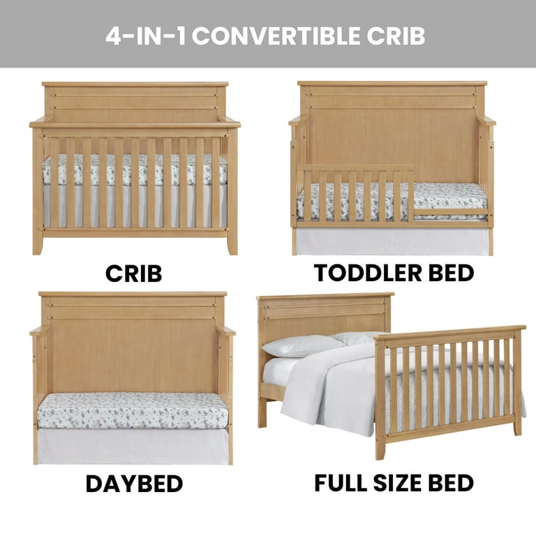 Soho Baby Morrison in Convertible Crib Honey Wood