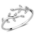 thumbnail image 1 of Bague pour Femmes en Acier Inoxydable Poli avec AAA Grade CZ en Clair - Taille 10, 1 of 1