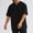 Black, variant on Zylanna Men's T-Shirts Tee, Summer Solid Color V-Neck Short Sleeve Stretchy Tops for Sport White