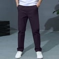 thumbnail image 2 of Bovxnpu Boys Dress Pants School Uniform Pants Casual Boys Long Casual Solid Color Pants, 2 of 8