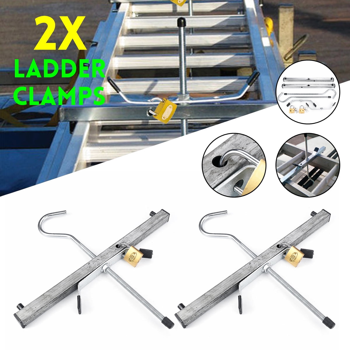Roof rack ladder clamp kit sale
