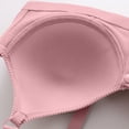 thumbnail image 5 of Front Closure Comfort Bra - Wireless Full Coverage Bralette for Older Women, Easy Hook Nursing Bra | Hontri | Womens Front Closure Bra Comfortable Underwear No Rims Convenient (Pink | 36), 5 of 9