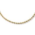 thumbnail image 3 of RM Rope Chain Necklace10K, Yellow Gold, Velvet Gift Pouch, 20", 3 of 7