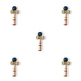 thumbnail image 2 of sweethay Juguete de bola de vintage Juguetes de entrenamiento de coordinación ojo-mano Cumpleaños Fiesta de año nuevo Juego de mano Niños Azul 5Conjunto, 2 of 6