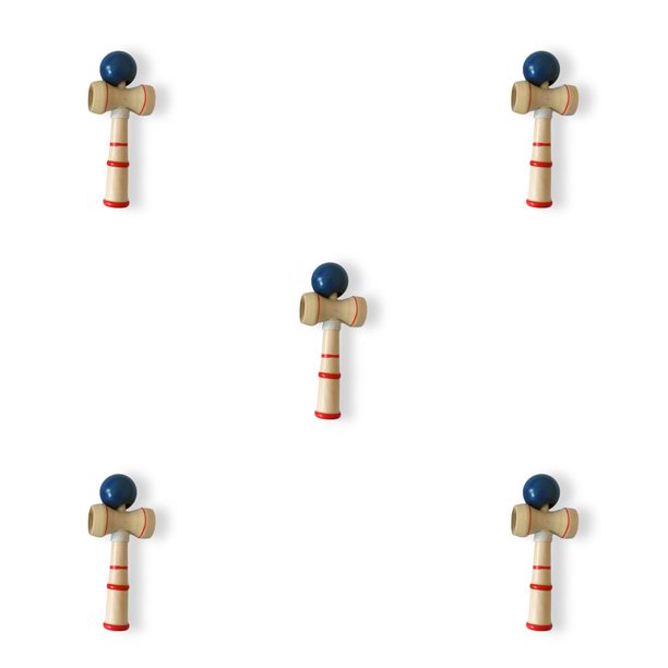 Tholdsy Juguete de bola de vintage Juguetes de entrenamiento de coordinación ojo-mano Cumpleaños Fiesta de año nuevo Juego de mano Niños Azul 5piezas Tholdsy CBP187333