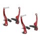 thumbnail image 2 of Juego de frenos V-Brake para bicicleta de aluminio rojo anodizado con palancas de freno rojo anodiza, 2 of 7